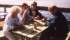 Fika på fjäderholmarna.